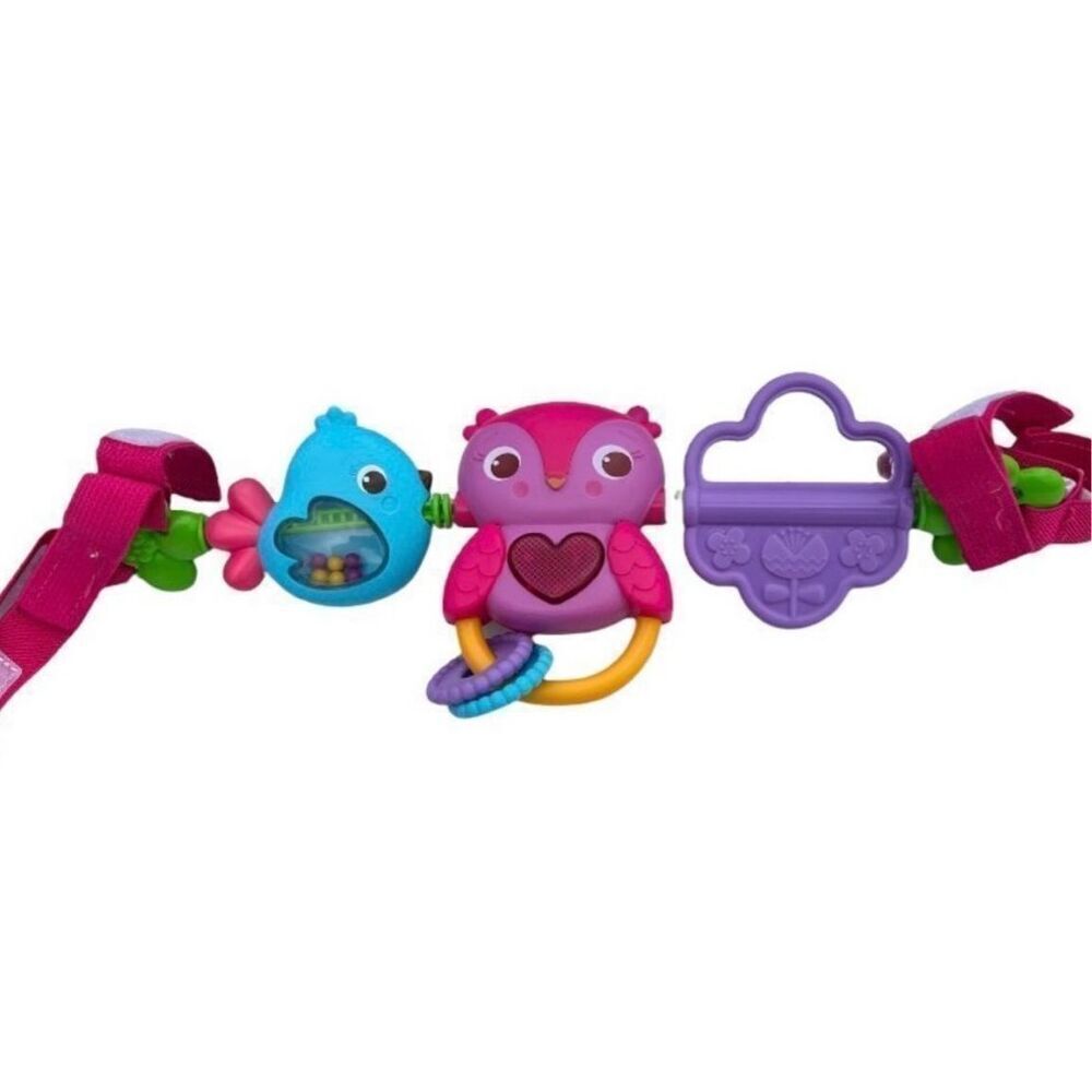 Bright Starts Baby Girls Busy Birdie Stroller Car Seat Play Bar Toy